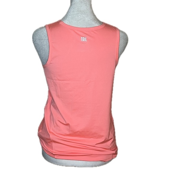 Tail Coral Active Tank Top | Stretchy Athletic Fit with Side Tie | Size Small - Picture 3 of 6